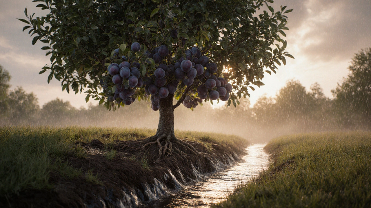 Какие фруктовые деревья лучше всего растут при обильном поливе