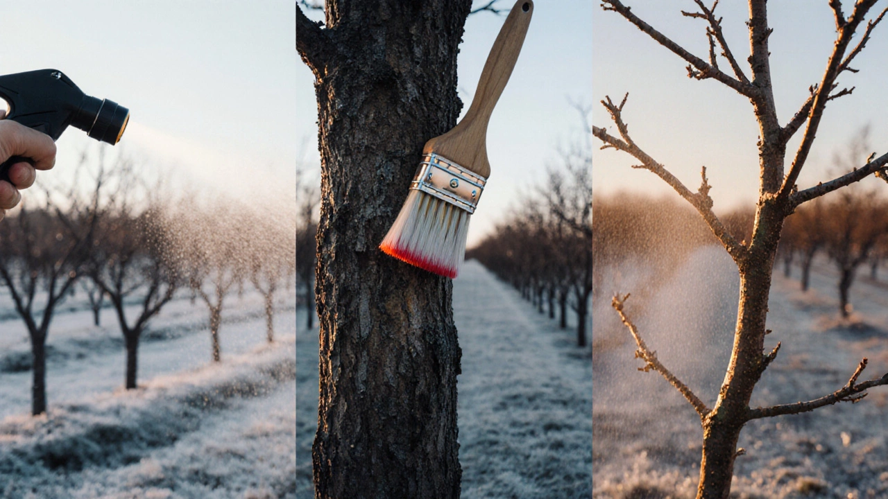 Три метода осенней обработки деревьев: медный купорос, железный купорос и масляная эмульсия.